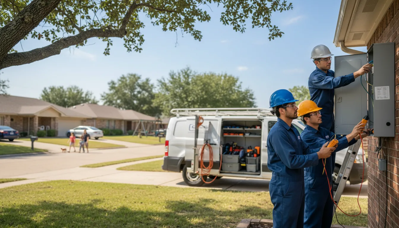 Certified electrician providing emergency electrical services in Milano, TX